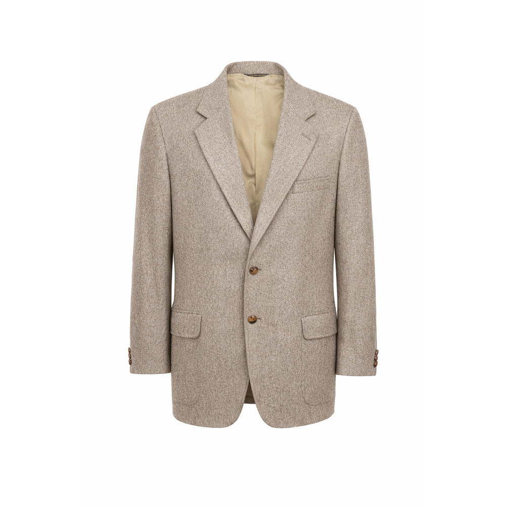 Van Julian for Dillard’s 100% Wool Sport Coat Blazer Taupe Classic Fit Men’s L